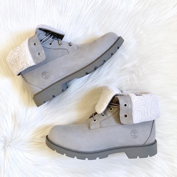 Timberland Linden Woods WP Fleece Fold Down Boots - Picture 2 of 8